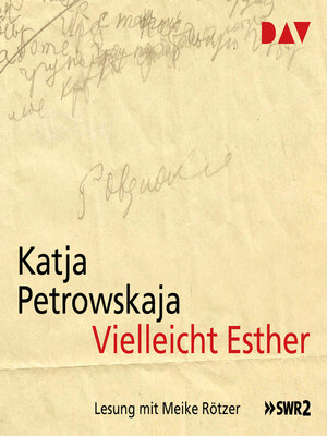 cover image of Vielleicht Esther